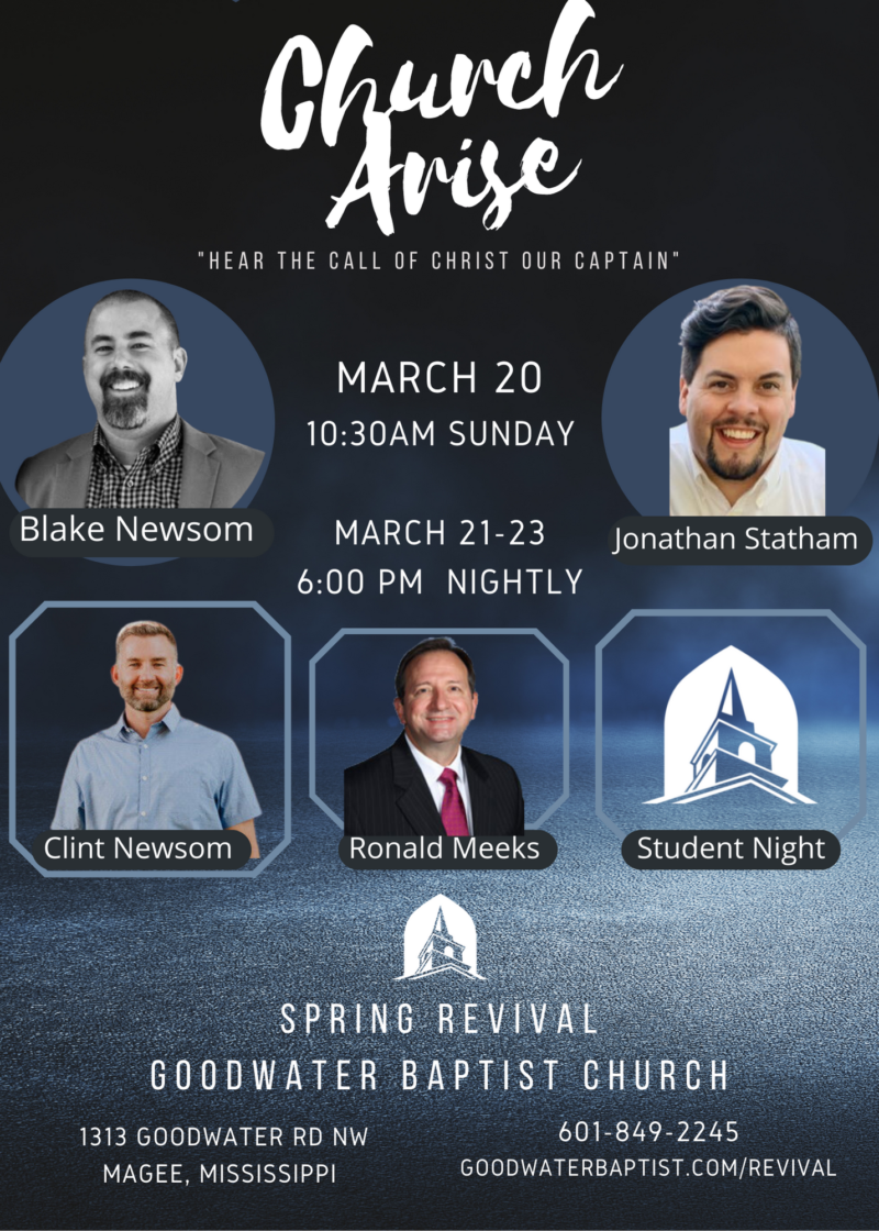 Revival Goodwater Baptist Church